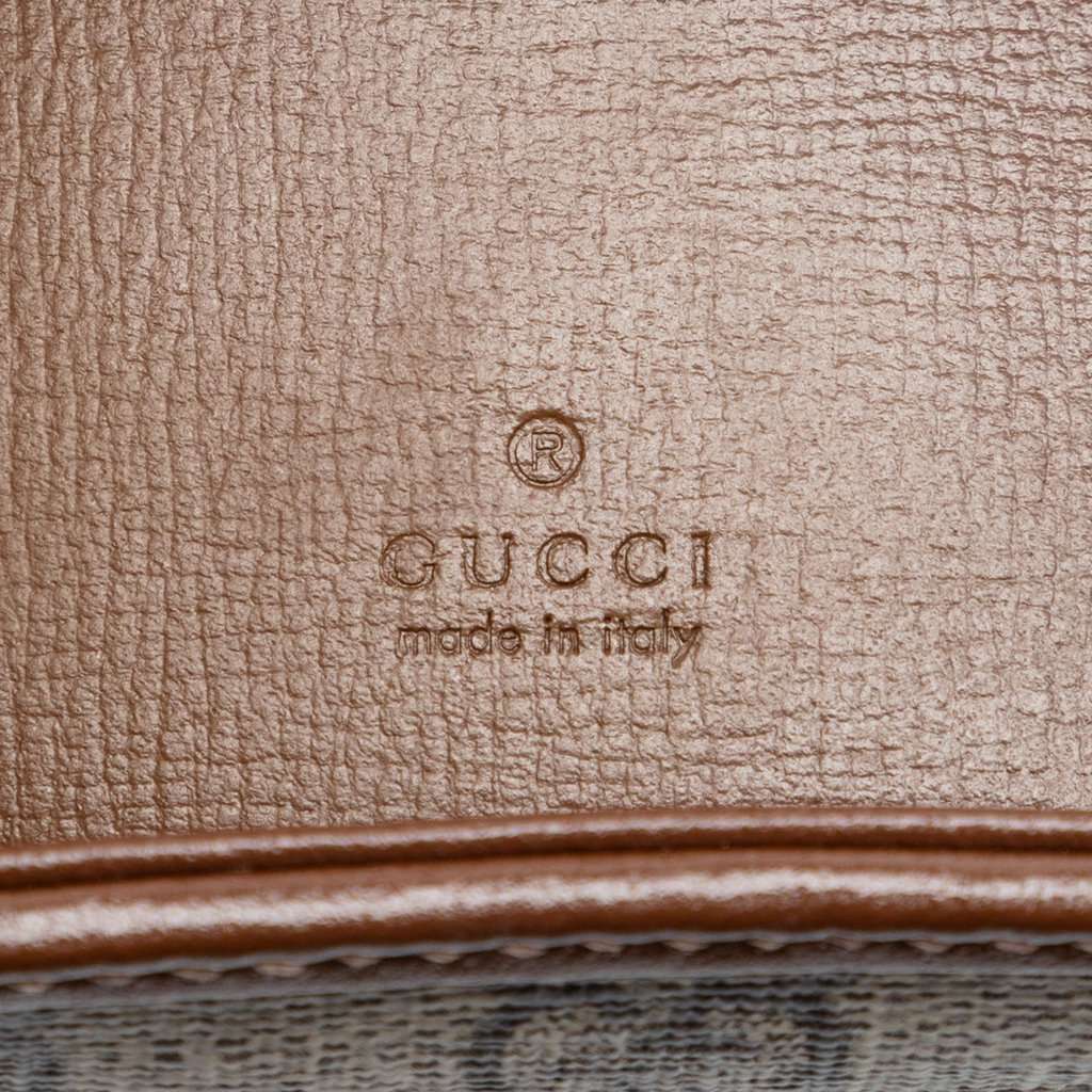 Gucci Mini GG Supreme Web Jackie 1961 Crossbody Beige Very good condition - Box View