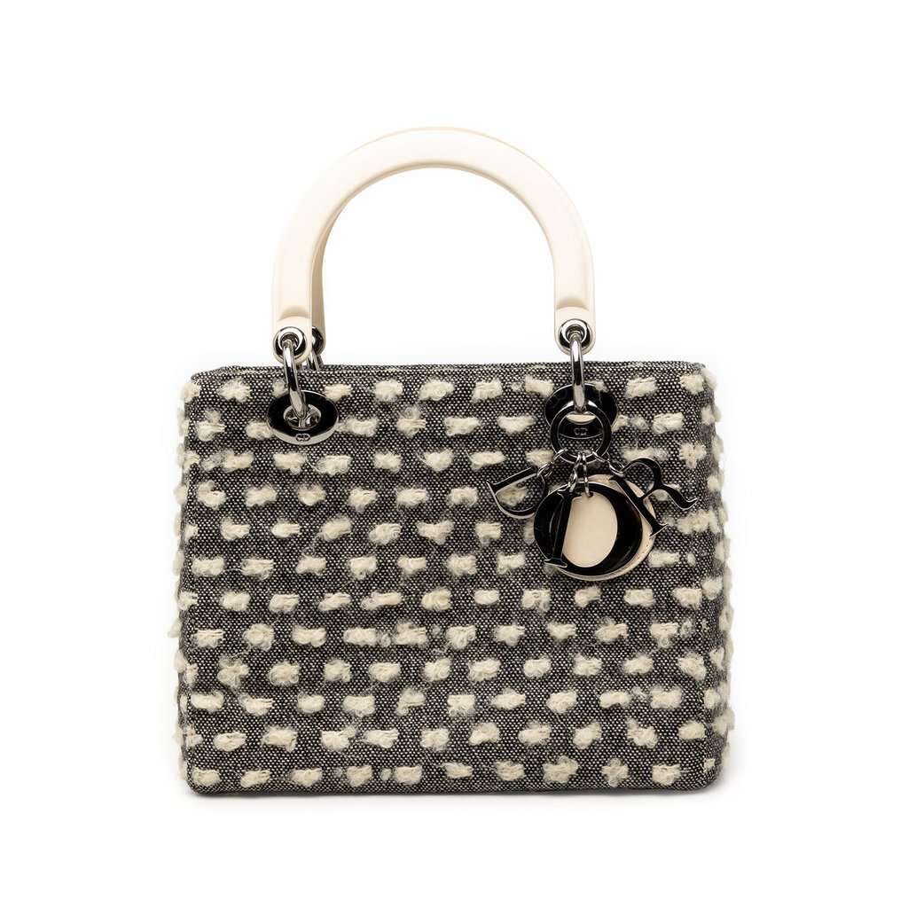 Dior Medium Tweed Lady Dior MultiColor Very good condition - Front View