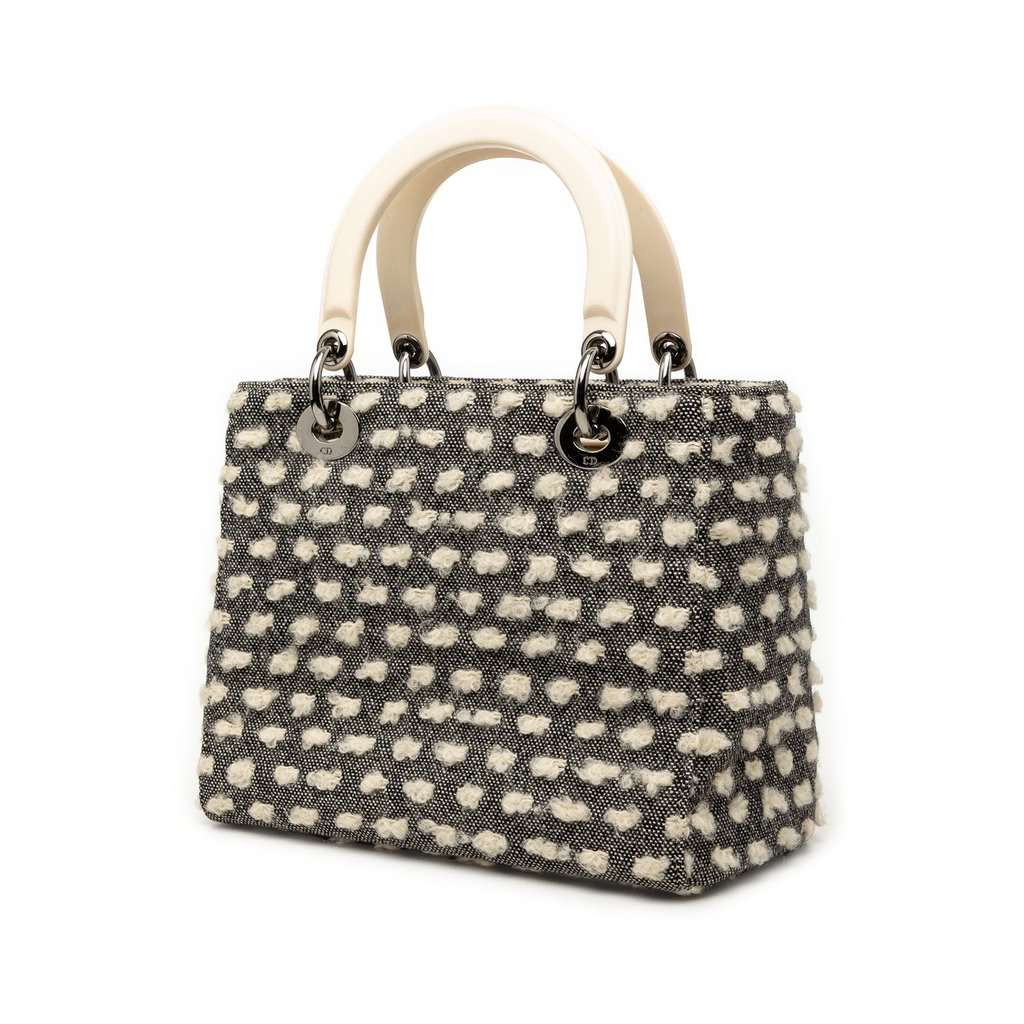 Dior Medium Tweed Lady Dior MultiColor Very good condition - Back View
