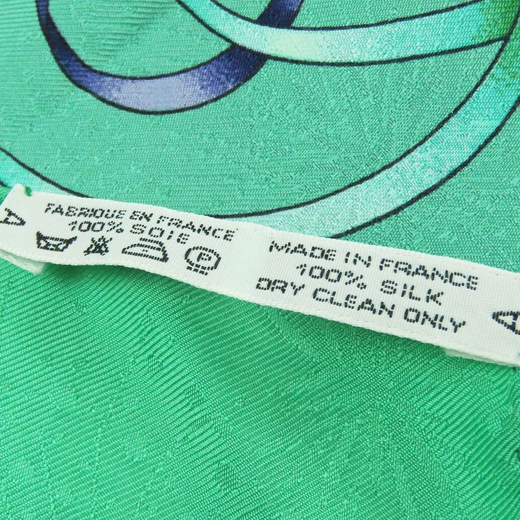 Hermès Luna Park Silk Scarf 90 Green Very good - Box View