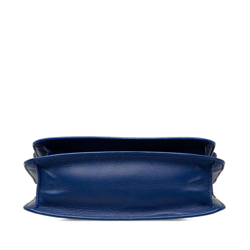 Chanel Small CC Caviar Box Urban Companion Flap Blue Leather Very good - Inside View