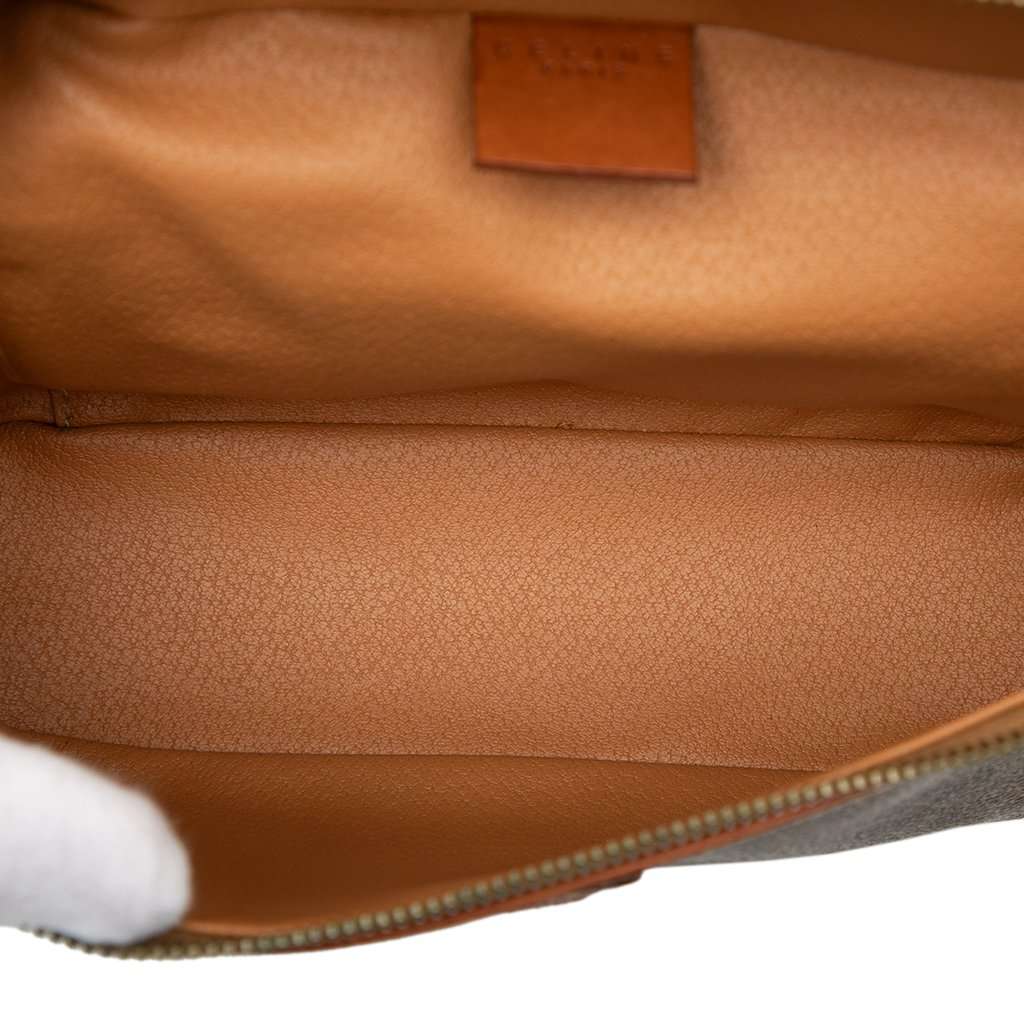 Celine Macadam Coated Canvas Vanity Bag Brown Very good condition - Model View