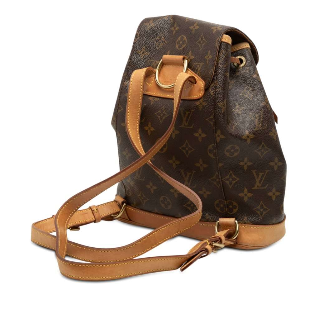 Louis Vuitton Monogram Montsouris PM Brown Very good condition - Back View