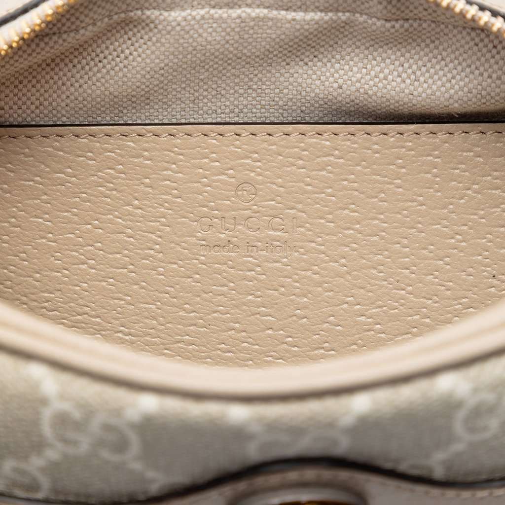 Gucci Mini GG Supreme Web Ophidia Crossbody Brown Very good condition - Box View