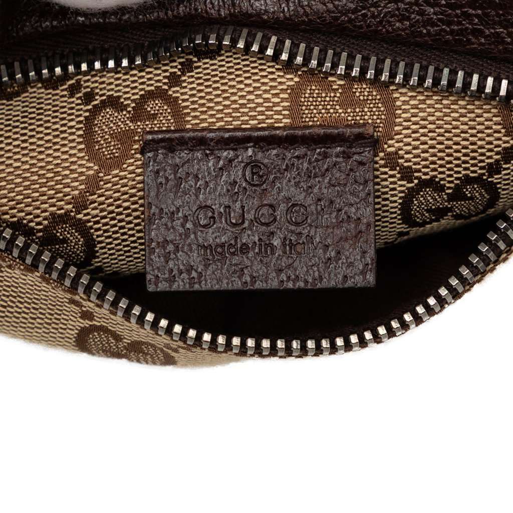 Gucci GG Canvas Double Pocket Belt Bag Beige Very good condition - Box View