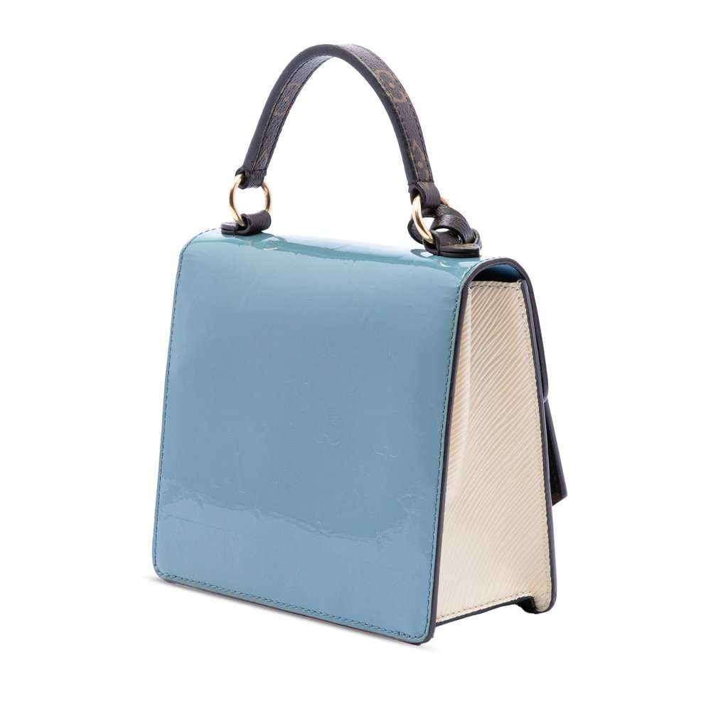 Louis Vuitton Monogram Vernis Spring Street Blue Leather Very good condition - Back View
