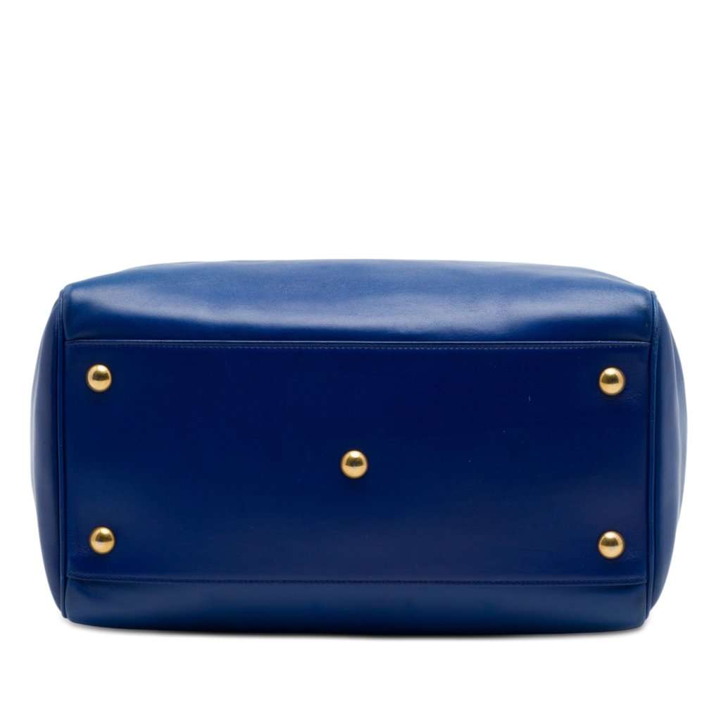 Saint Laurent Leather Classic Duffle 6 Satchel Blue Leather Very good - Inside View