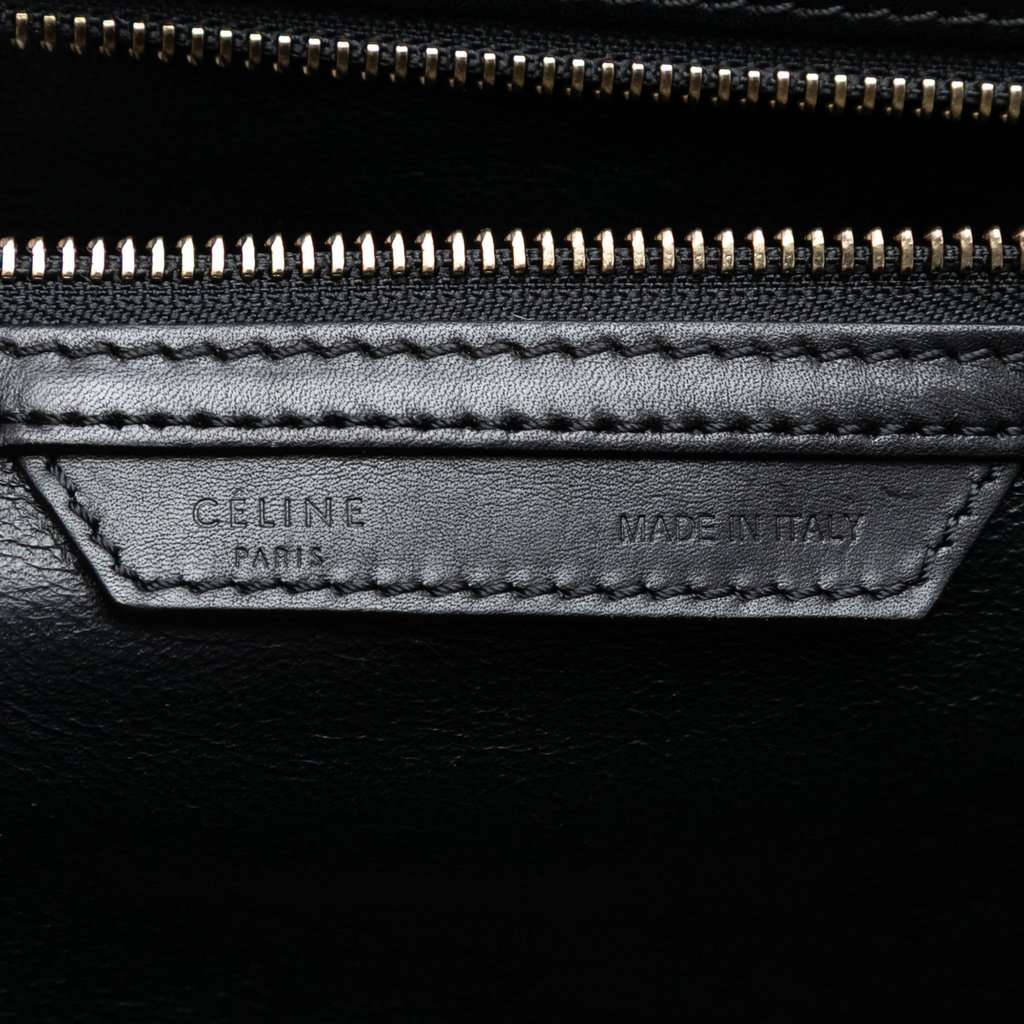 Celine Mini Bicolor Canvas and Leather Luggage Tote Brown Very good condition - Box View