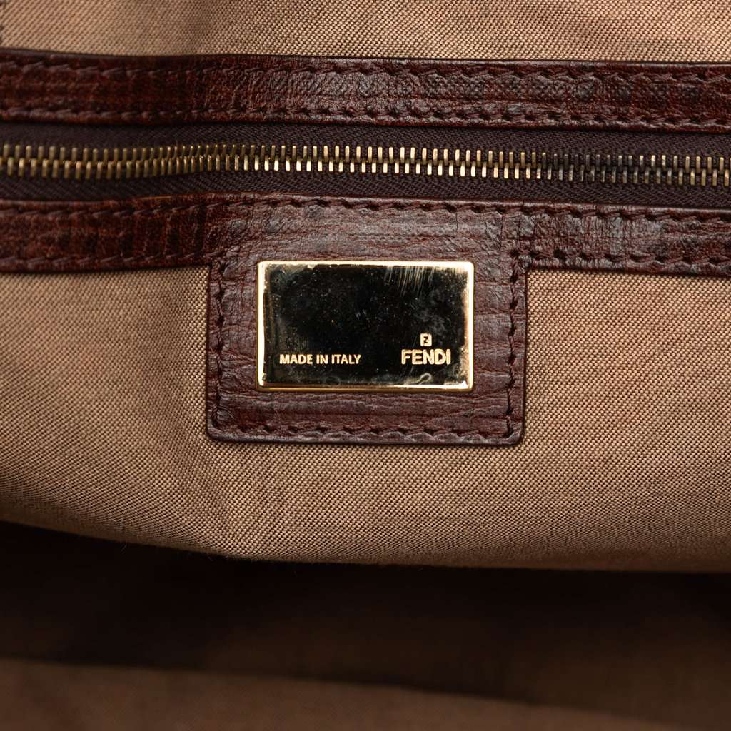 Fendi Zucchino Canvas Tote Beige Good condition - Box View