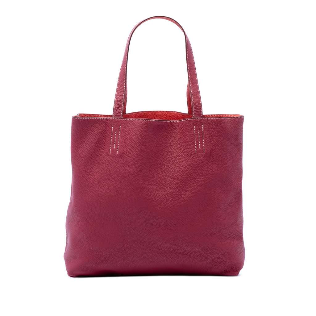 Hermès Clemence Double Sens 36 Red Leather Very good - Front View