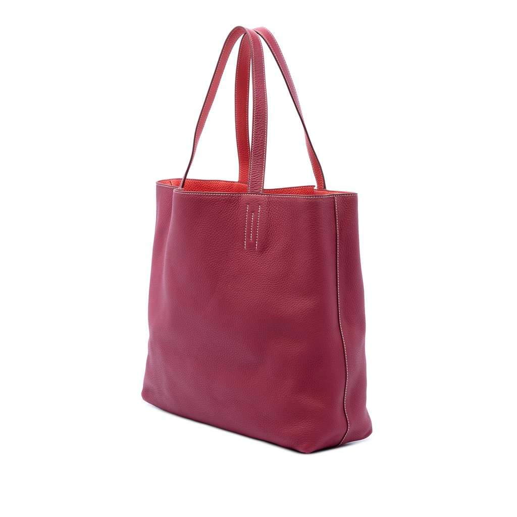 Hermès Clemence Double Sens 36 Red Leather Very good - Back View