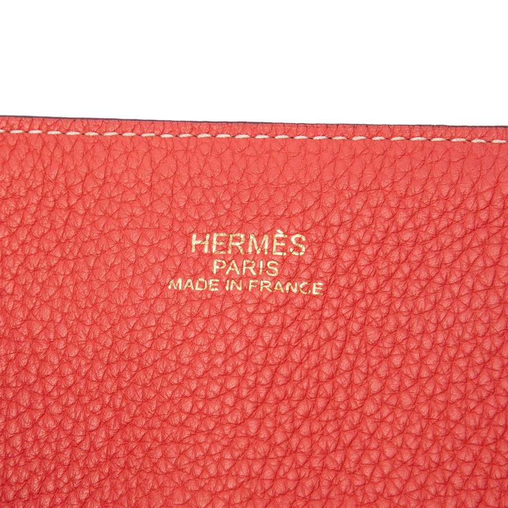 Hermès Clemence Double Sens 36 Red Leather Very good - Box View