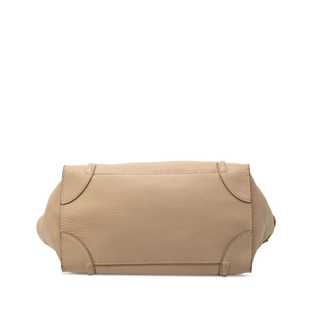 Celine Mini Grained Calfskin Luggage Tote Brown Leather Very good condition - Inside View