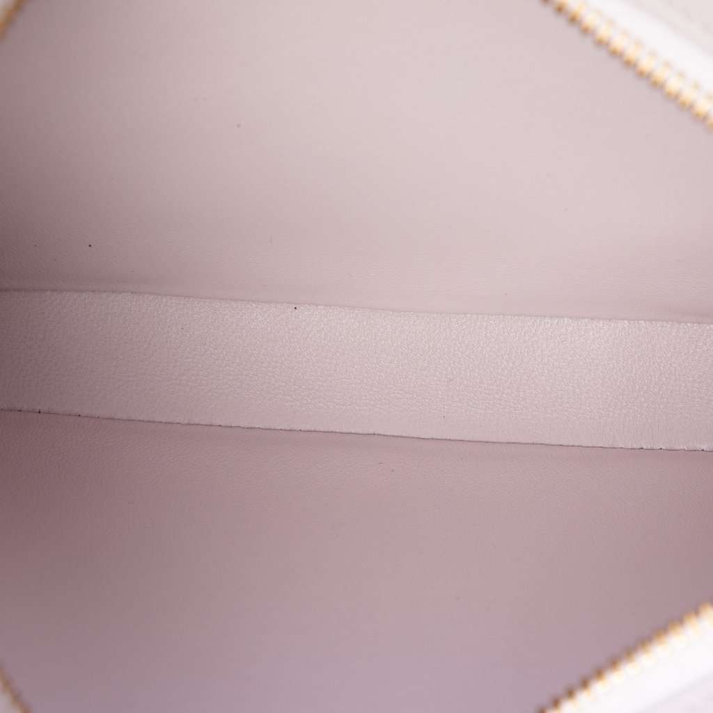 Celine Medium Shiny Calfskin Croque Shoulder Bag Pink Leather Very good condition - Model View