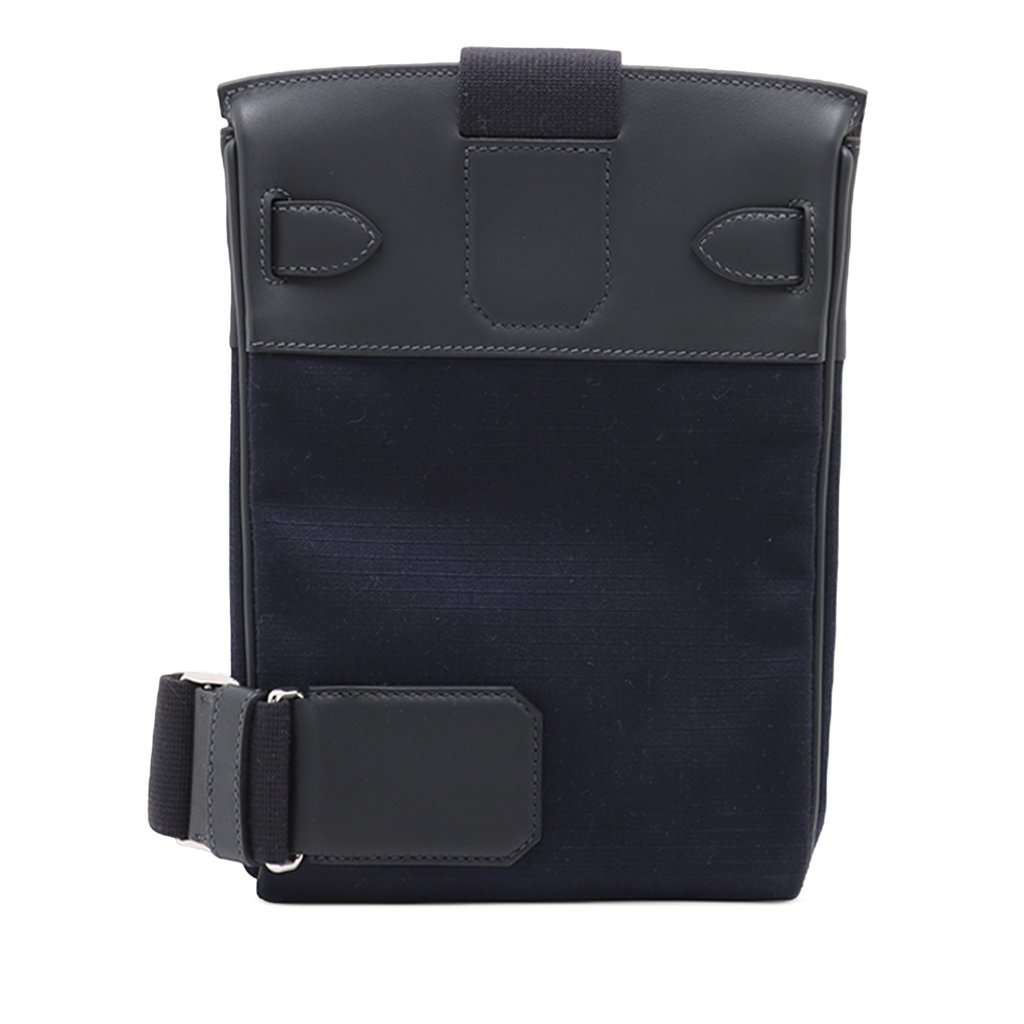 Hermès Bivouac and Swift Kelly Hac a Dos PM Blue Very good condition - Back View