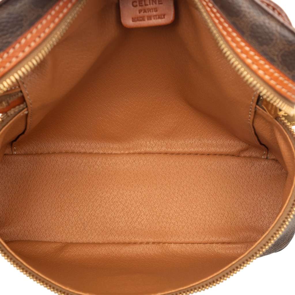 Celine Macadam Coated Canvas Vanity Bag Brown Good condition - Model View