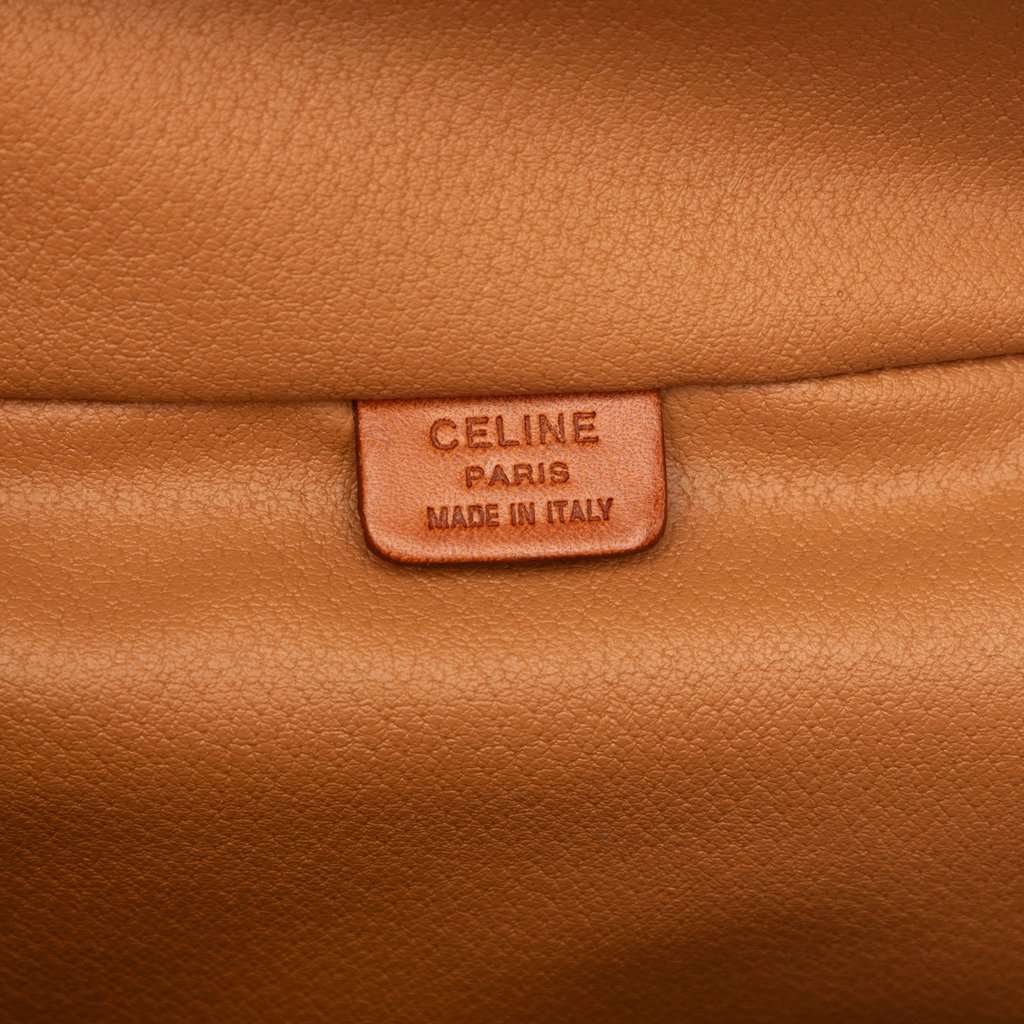 Celine Macadam Coated Canvas Vanity Bag Brown Good condition - Box View