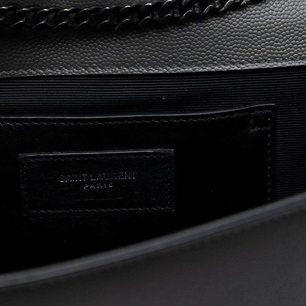Saint Laurent Medium Grain De Poudre Monogram Monochrome Kate Crossbody MultiColor Leather Very good condition - Box View