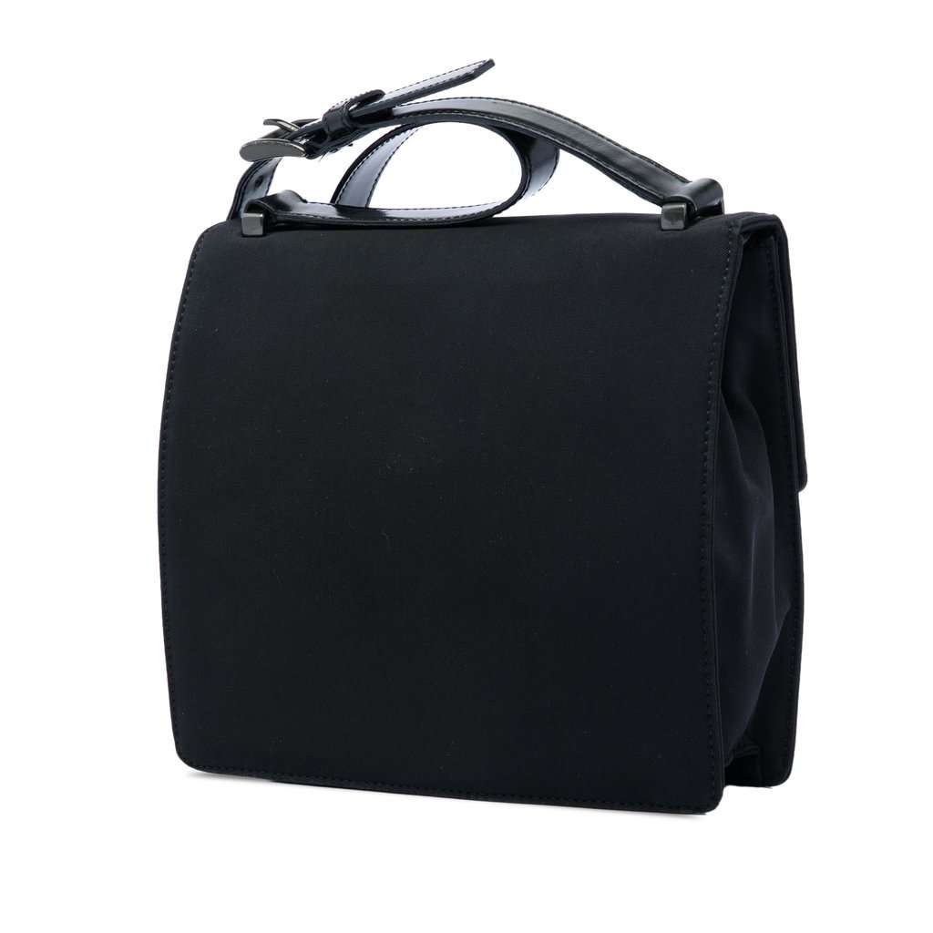 Prada Tessuto Flap Crossbody Black Very good - Back View