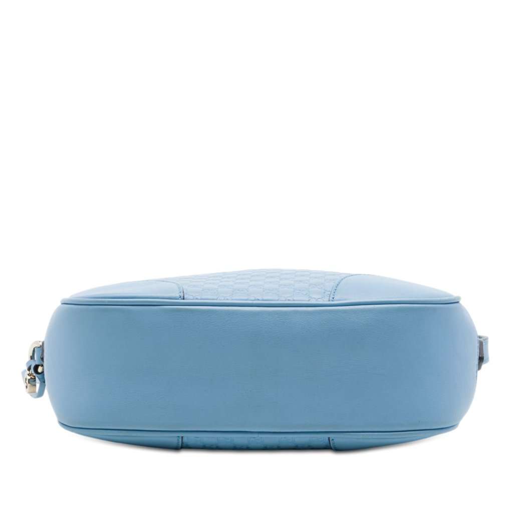 Gucci Microguccissima Bree Crossbody Blue Leather Very good - Inside View