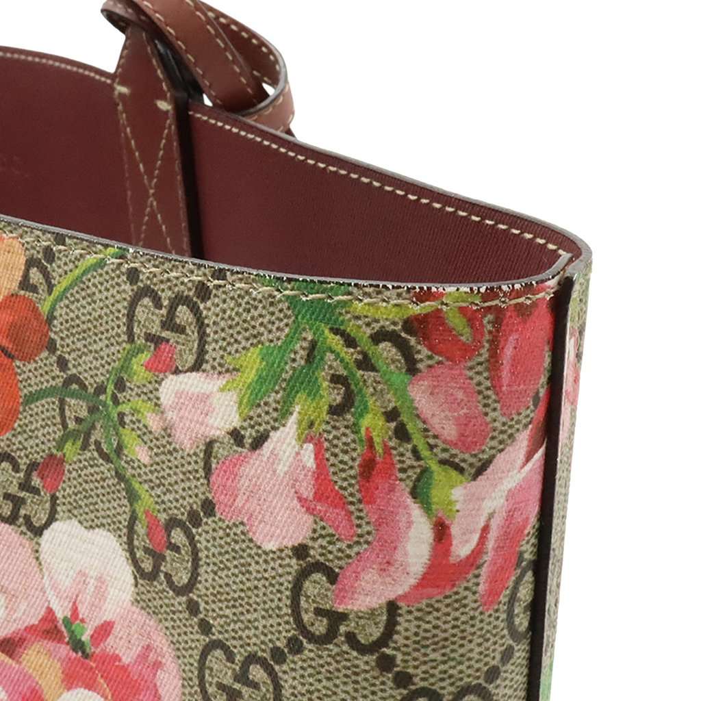 Gucci GG Supreme Blooms Reversible Tote Beige Very good condition - Box View
