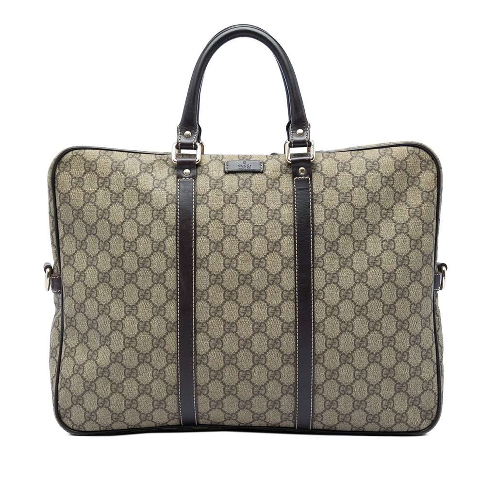 Gucci GG Supreme Business Bag Beige Very good condition - Front View