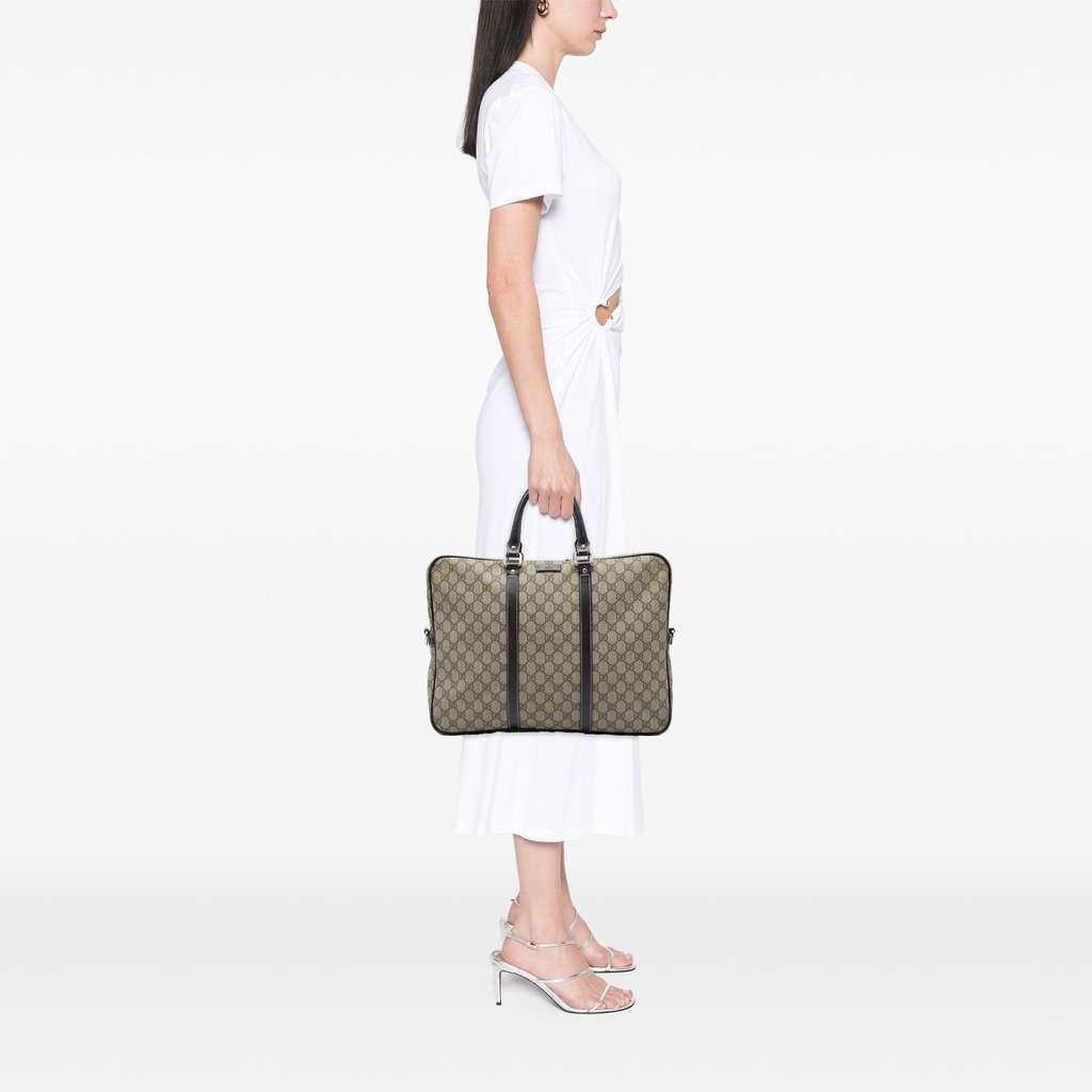 Gucci GG Supreme Business Bag Beige Very good condition - Box View