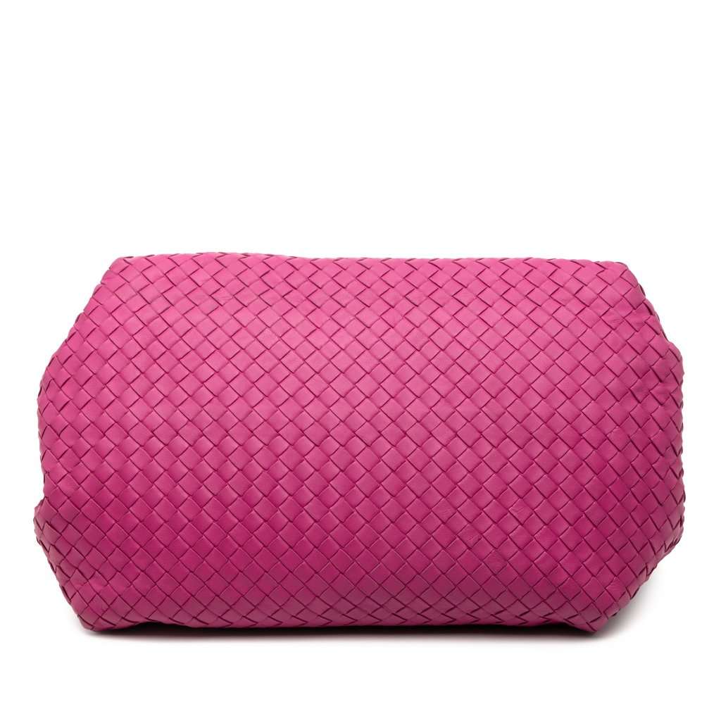 Bottega Veneta Nappa Intrecciato Parachute Tote Pink Leather Very good condition - Inside View