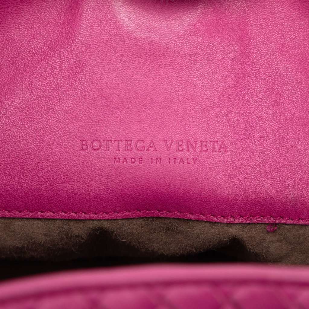 Bottega Veneta Nappa Intrecciato Parachute Tote Pink Leather Very good condition - Box View