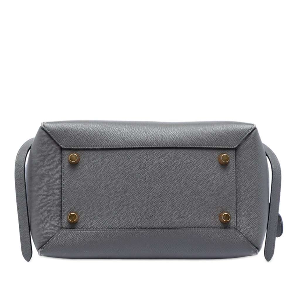 Celine Mini Grained Calfskin Belt Bag Green Leather Very good condition - Inside View