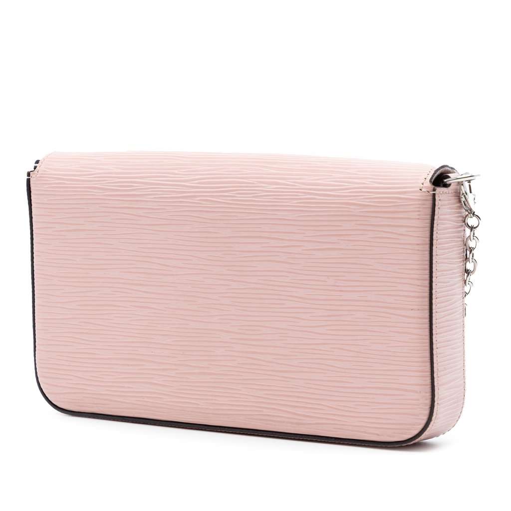 Louis Vuitton Epi Pochette Felicie Pink Leather Very good - Back View