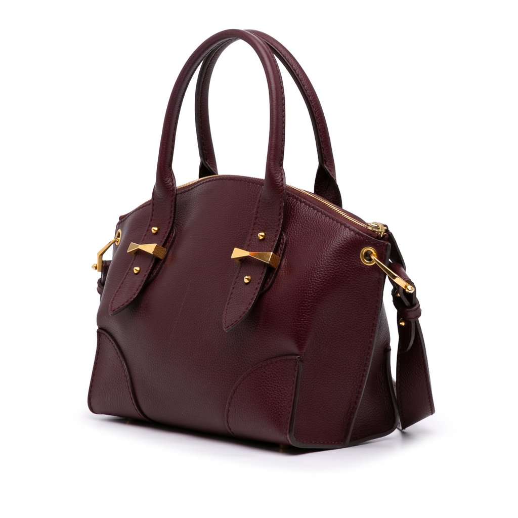 Alexander McQueen Small Leather Legend Satchel Red Leather Very good - Back View