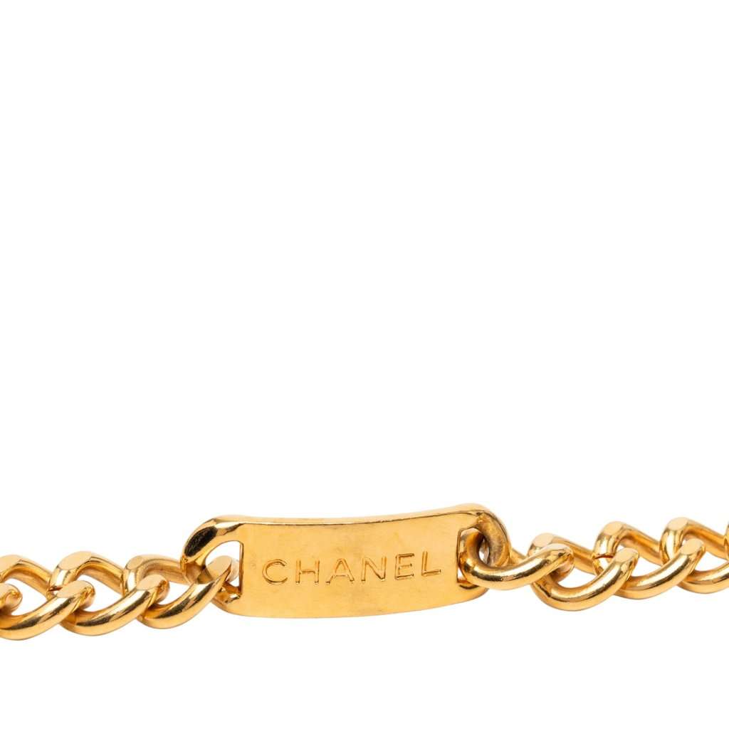 Chanel CC Gold Plated 31 Rue Cambon Medallion Chain Belt Gold Metal Very good - Inside View