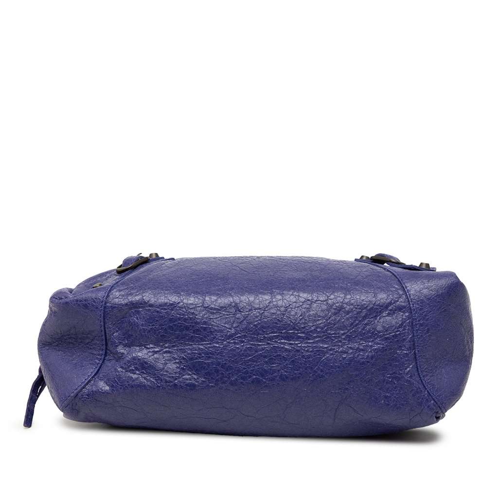 Balenciaga Lambskin Motocross Classic Pencil Case M Purple Leather Very good condition - Inside View