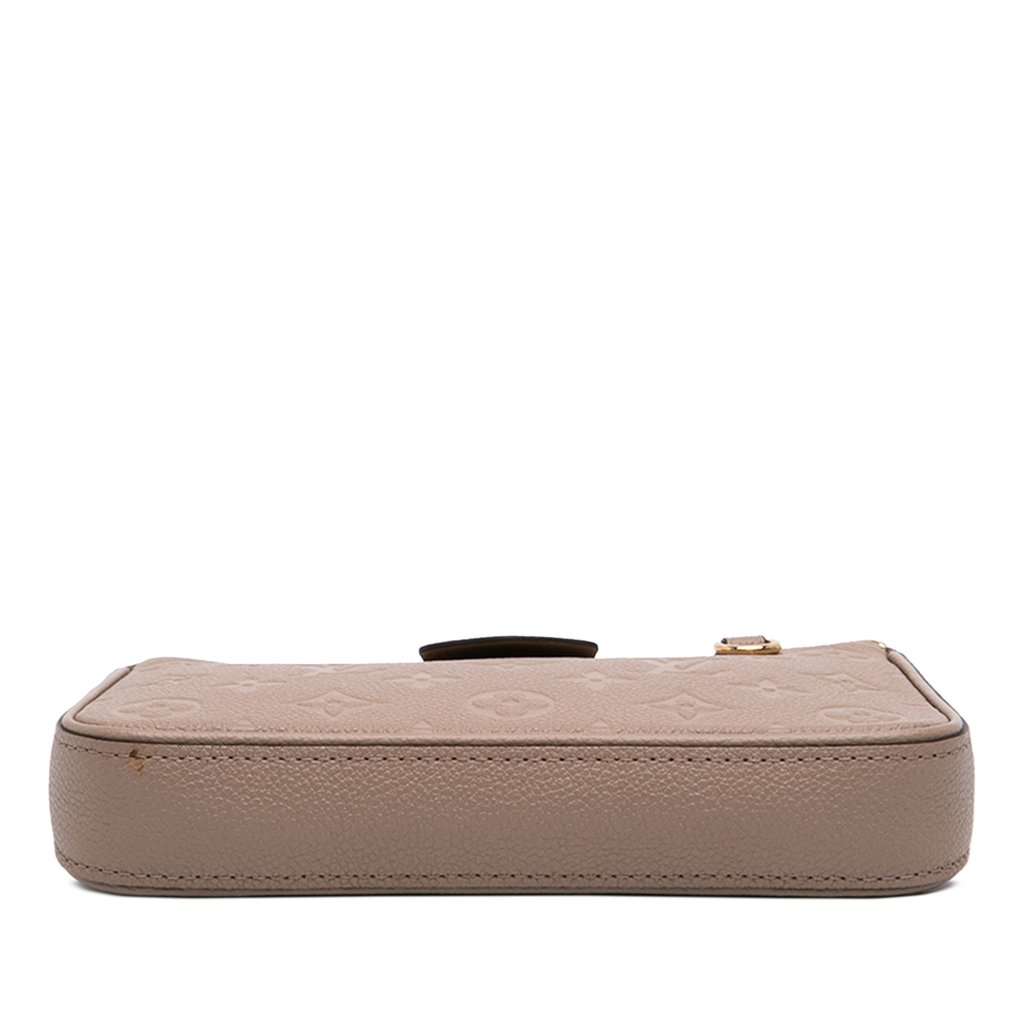 Louis Vuitton Monogram Empreinte Easy Pouch On Strap Beige Leather Very good condition - Inside View