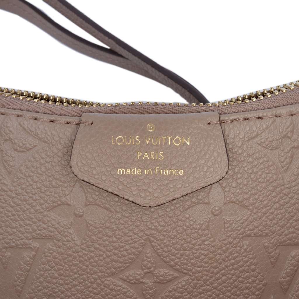 Louis Vuitton Monogram Empreinte Easy Pouch On Strap Beige Leather Very good condition - Box View