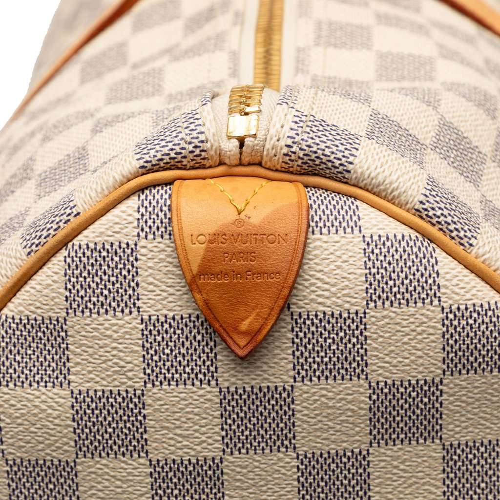 Louis Vuitton Damier Azur Keepall 50 White Very good condition - Box View