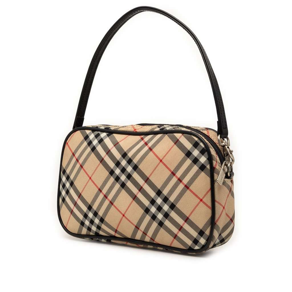 Burberry Nova Check Canvas Handbag Beige Very good condition - Back View