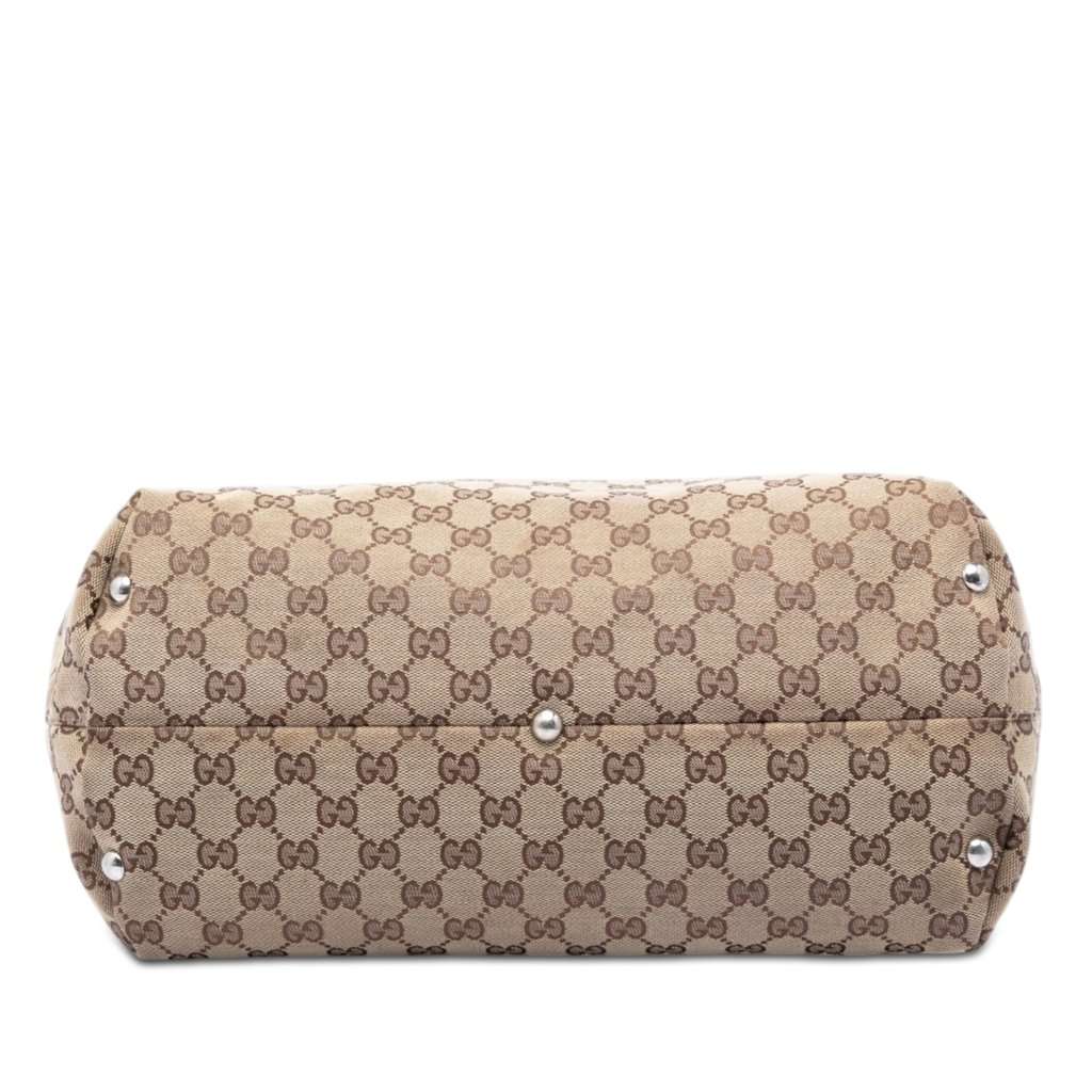 Gucci Medium GG Canvas Icon Bit Tote Beige Very good condition - Inside View