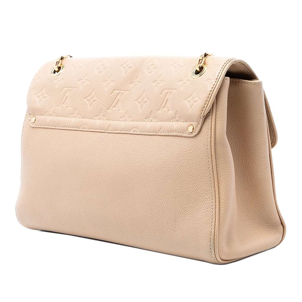 Louis Vuitton Monogram Empreinte Saint Germain MM Beige Leather Very good condition - Back View