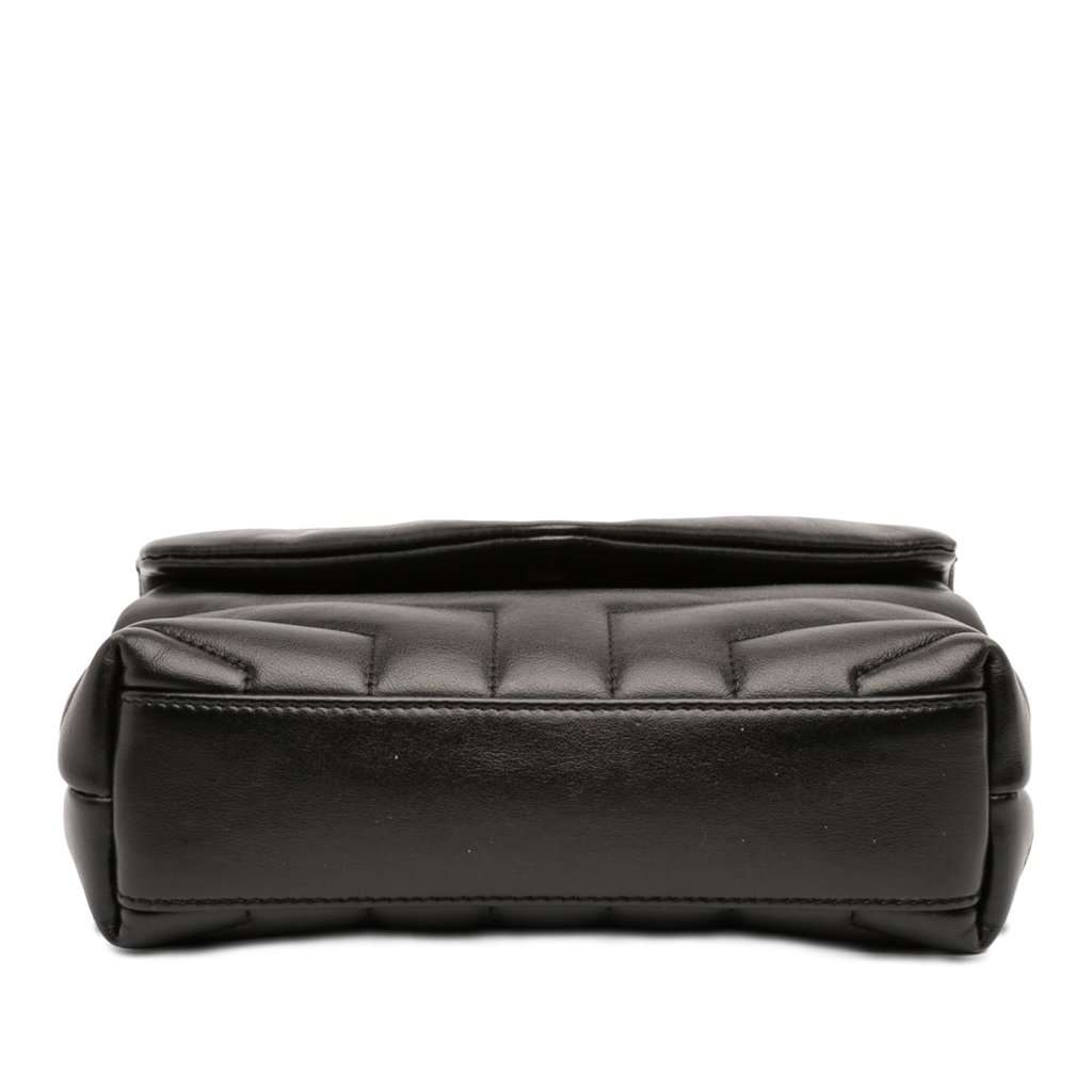 Saint Laurent Toy Matelasse Calfskin Monogram LouLou Crossbody Black Leather Very good - Inside View