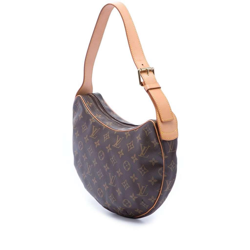 Louis Vuitton Monogram Croissant MM Brown Very good condition - Back View