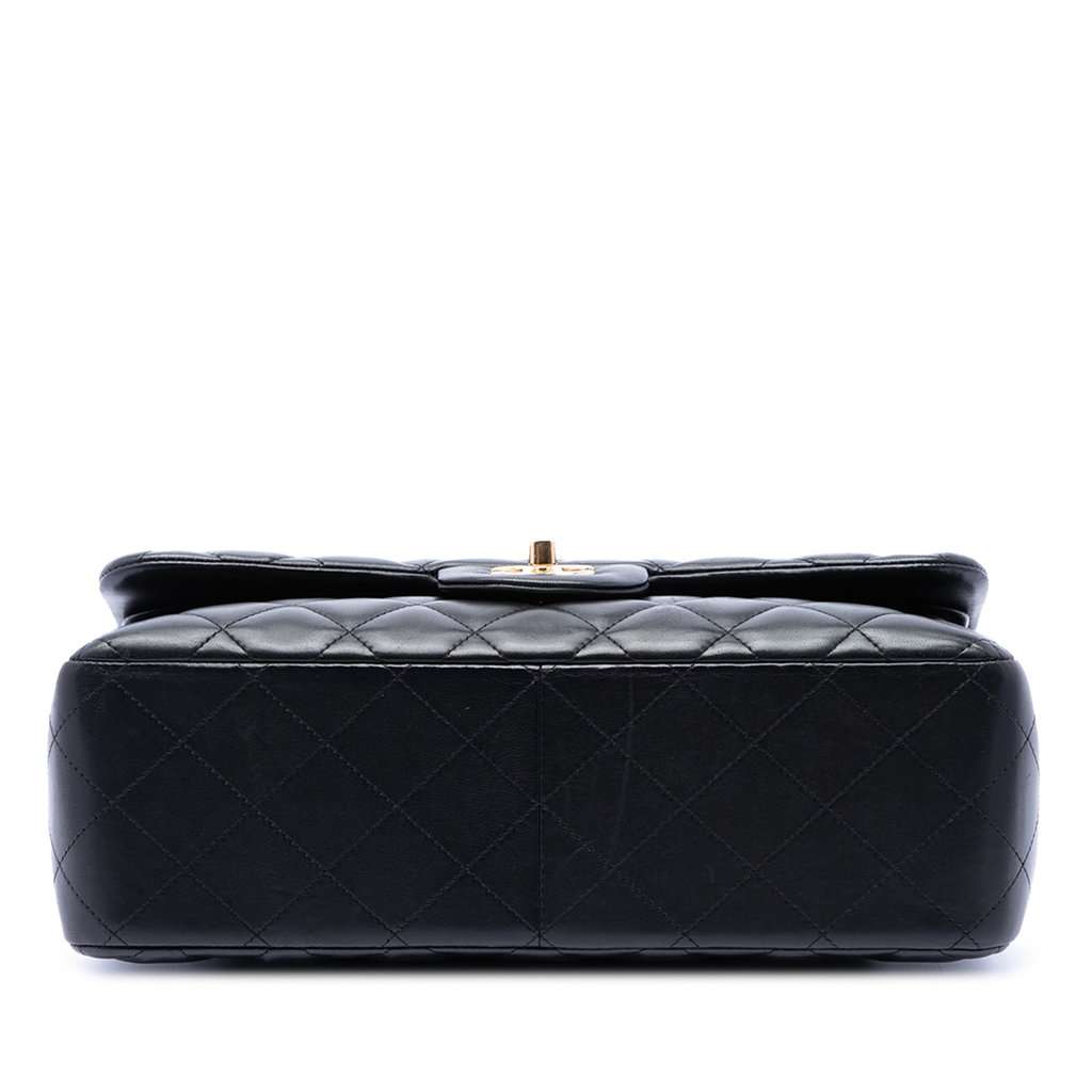 Chanel Jumbo Classic Lambskin Double Flap Black Leather Very good condition - Inside View