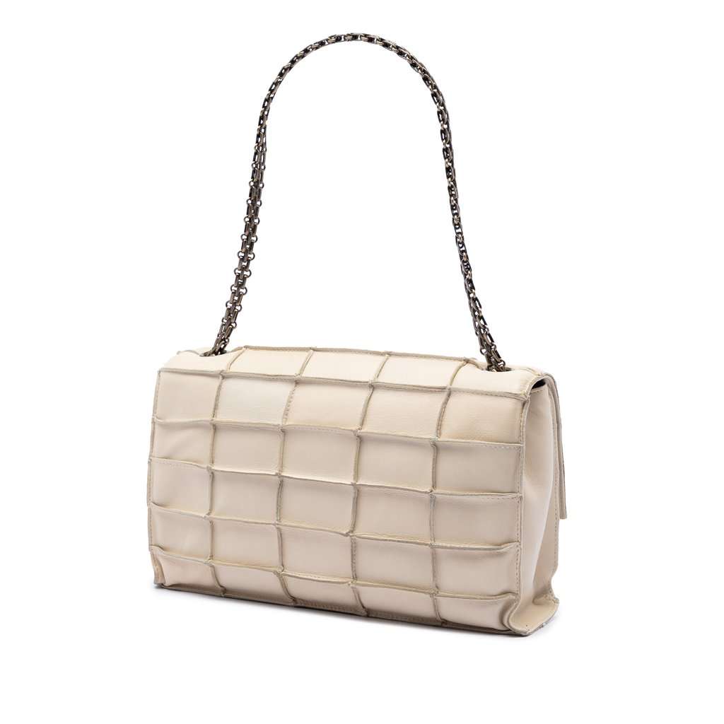 Chanel Identification Lambskin Patchwork Reissue 2.55 Flap Brown Leather Very good condition - Back View