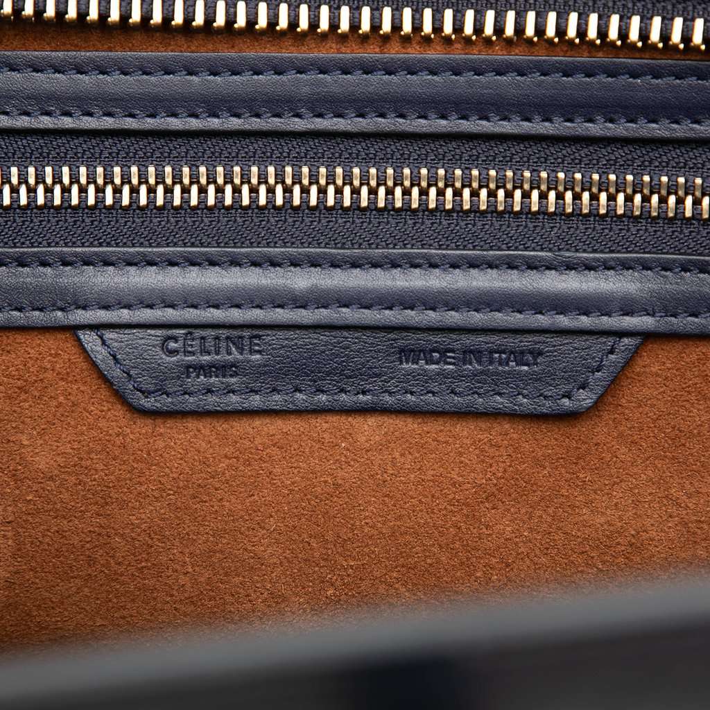 Celine Micro Tricolor Leather Luggage Tote Yellow Leather Very good condition - Box View