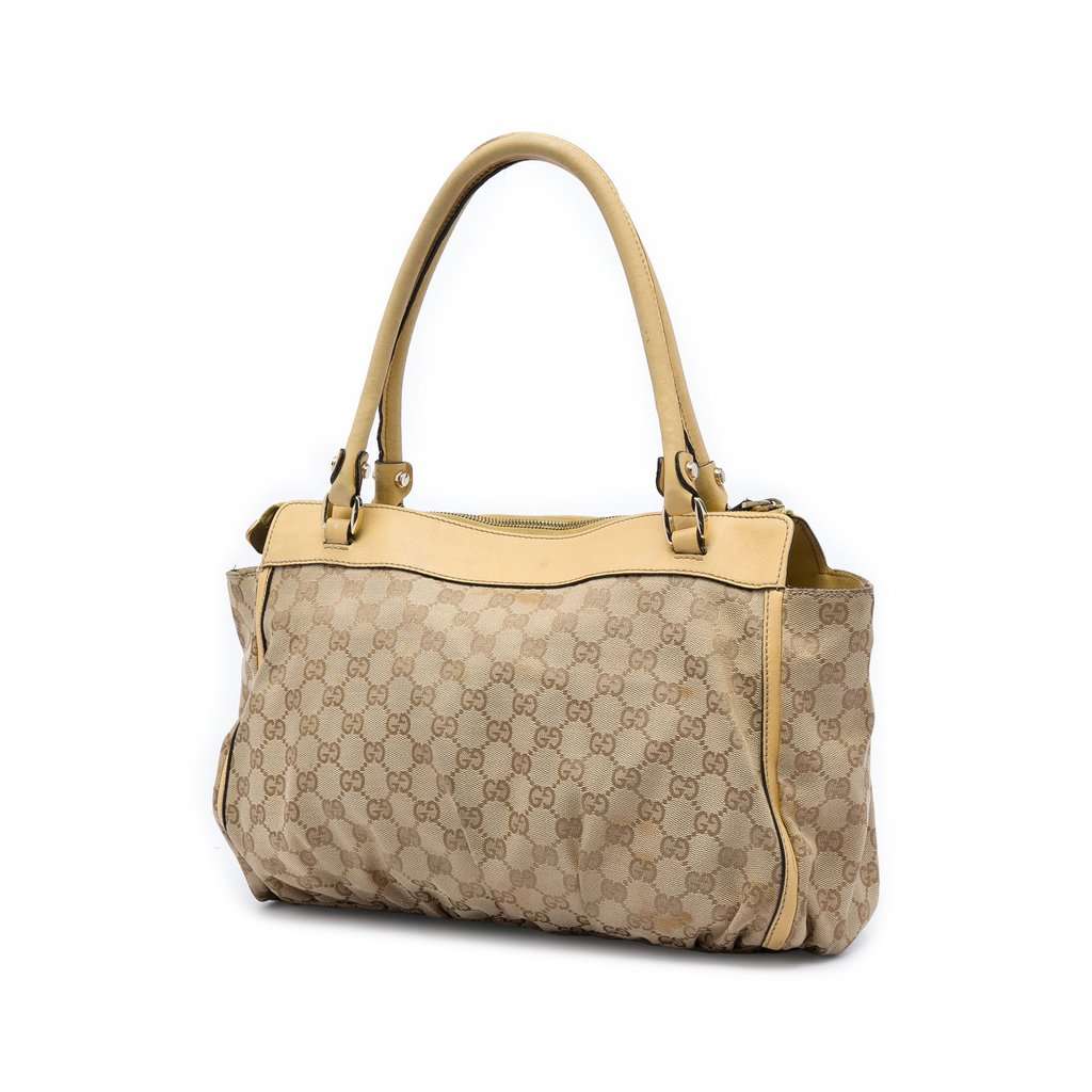 Gucci GG Canvas Abbey D Ring Tote Beige Good condition - Back View