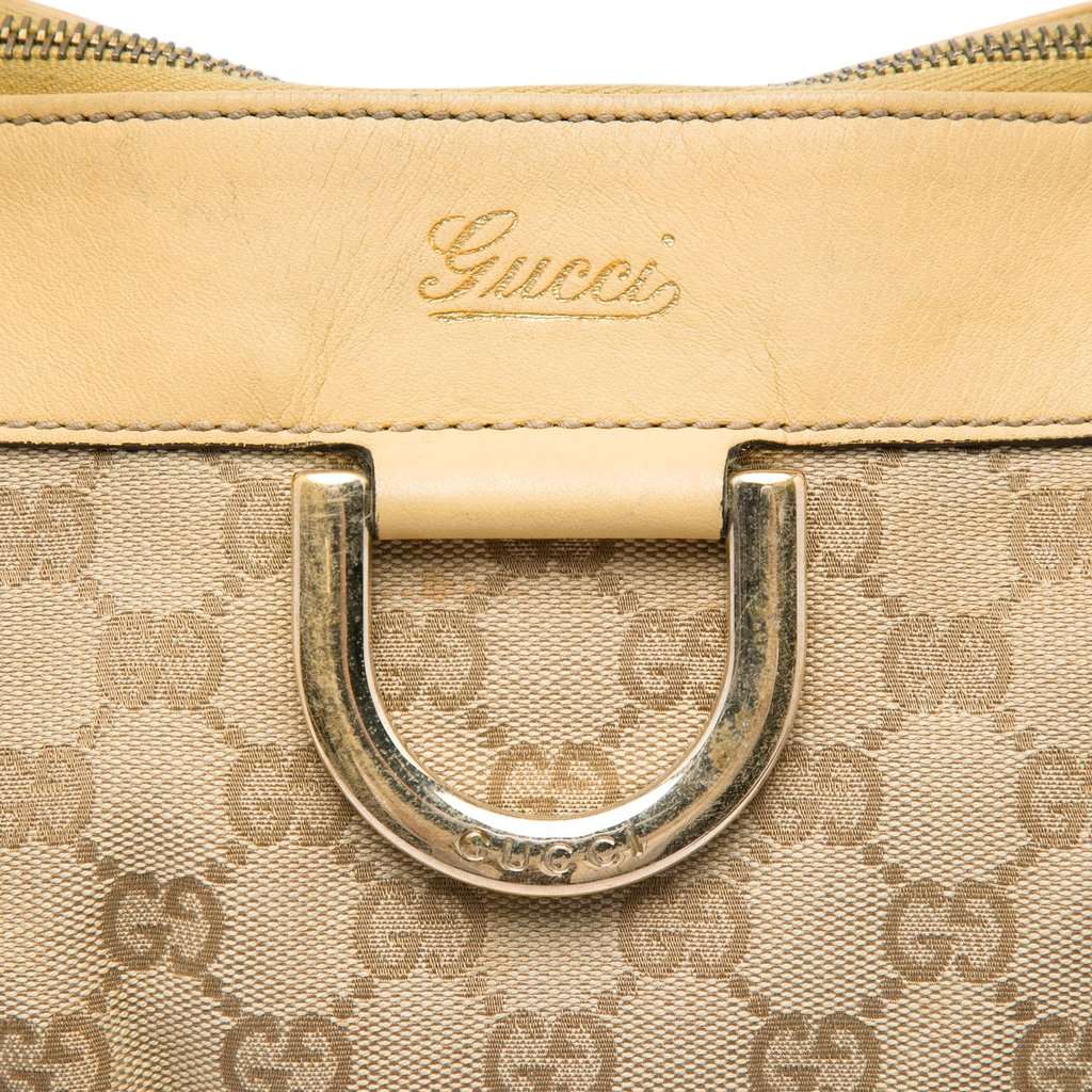 Gucci GG Canvas Abbey D Ring Tote Beige Good condition - Box View
