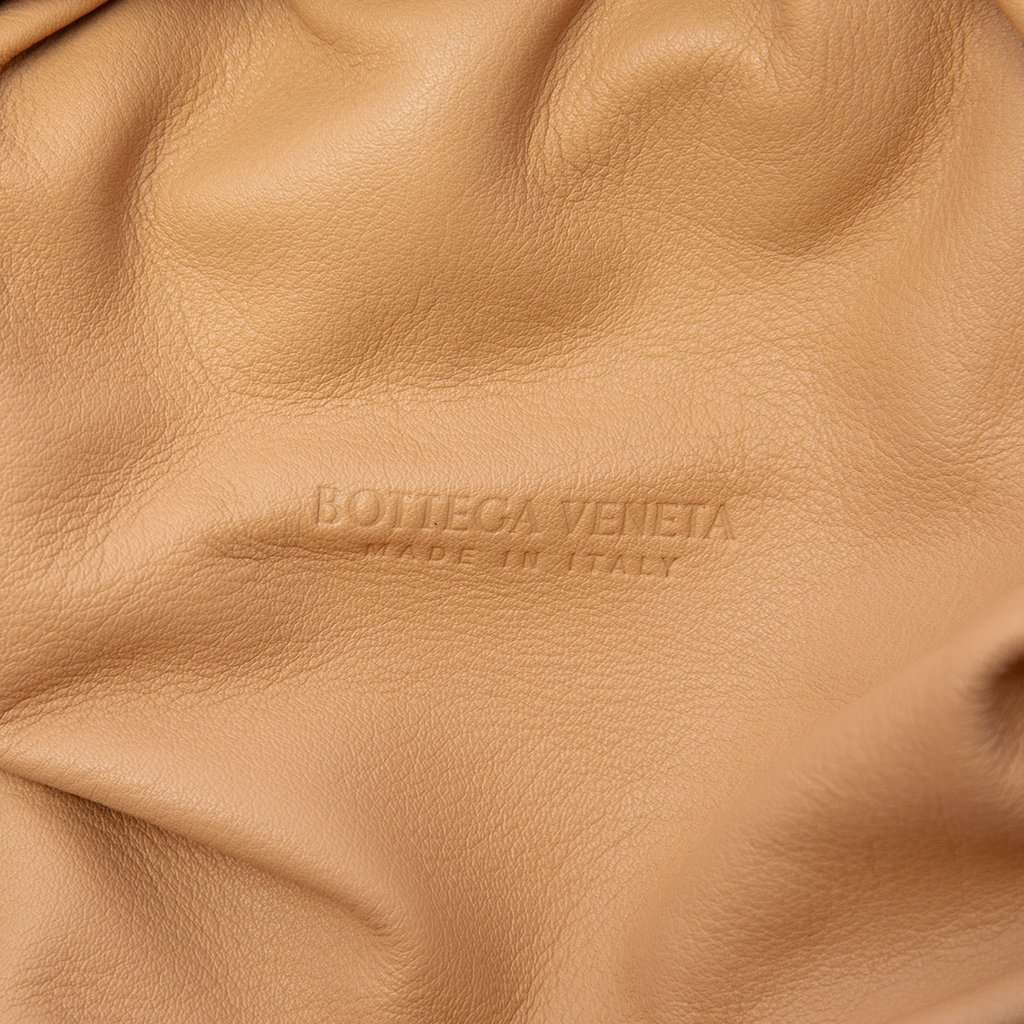 Bottega Veneta Lambskin The Pouch Brown Leather Very good - Box View