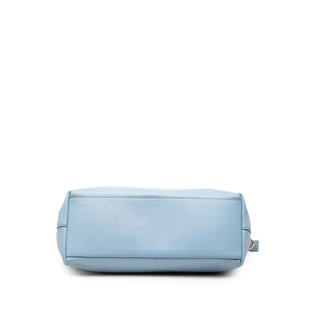 Gucci Dollar Calfskin GG Charm Satchel Blue Leather Very good condition - Inside View