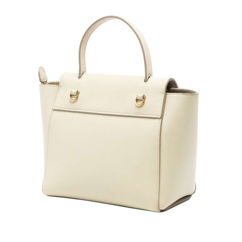 Celine Nano Grained Calfskin Belt Bag Brown Leather Very good condition - Back View